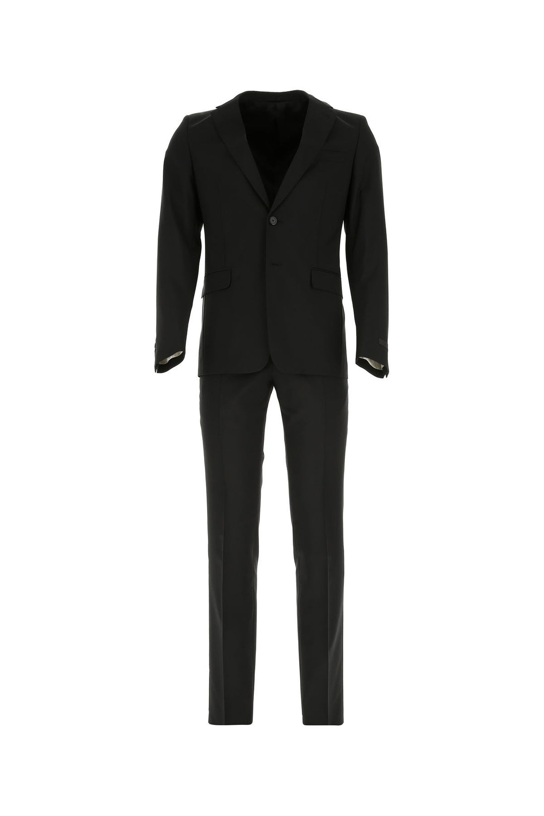 Black wool blend suit