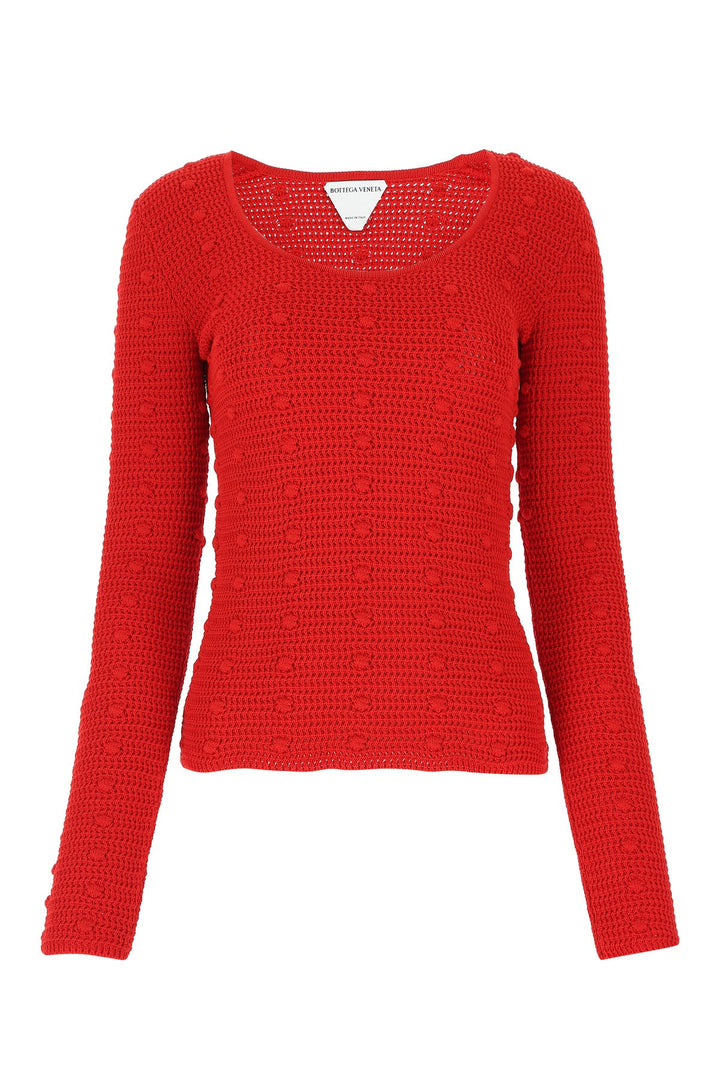 Red cotton sweater