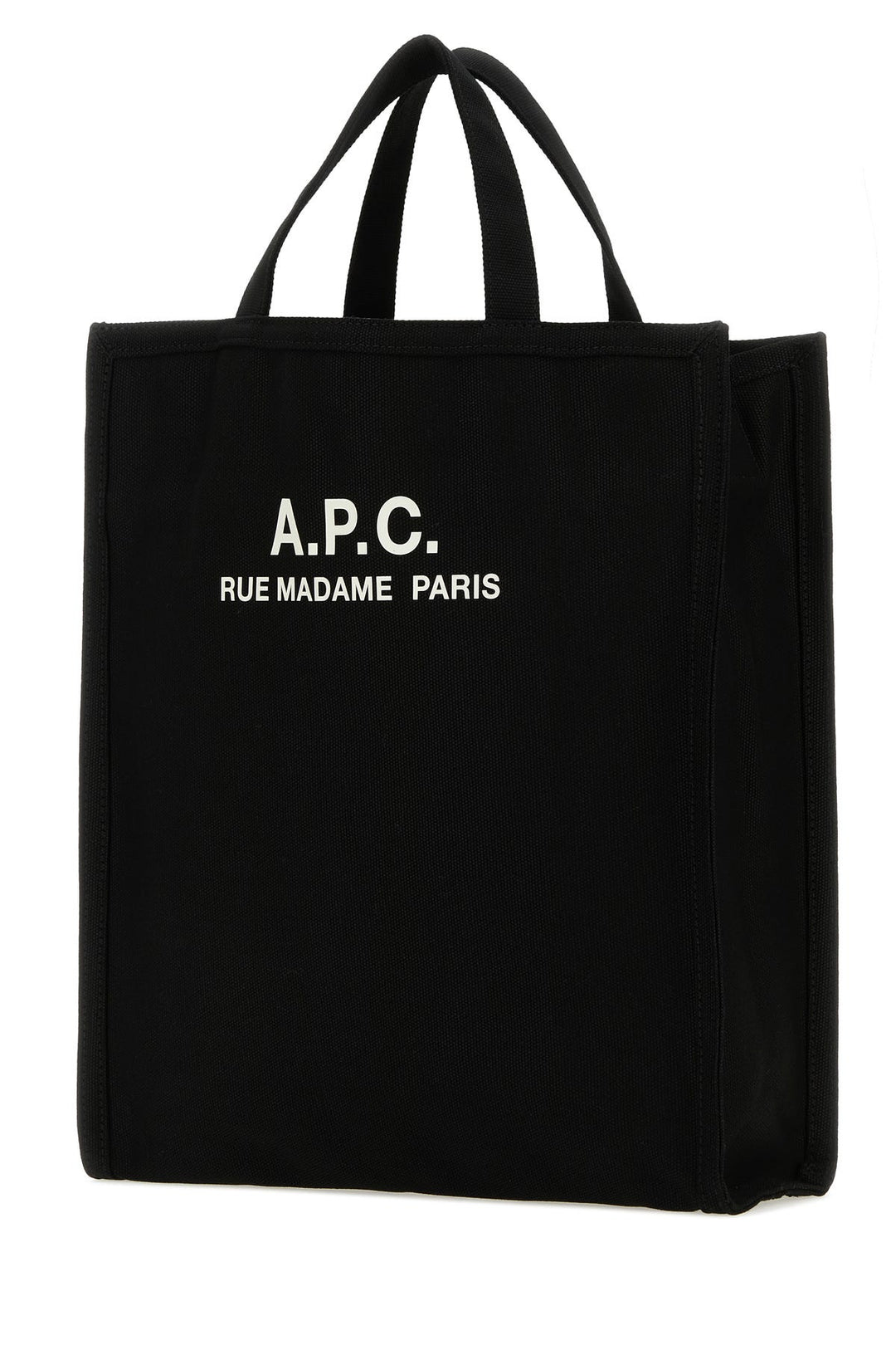 Black canvas Cabas shopping bag