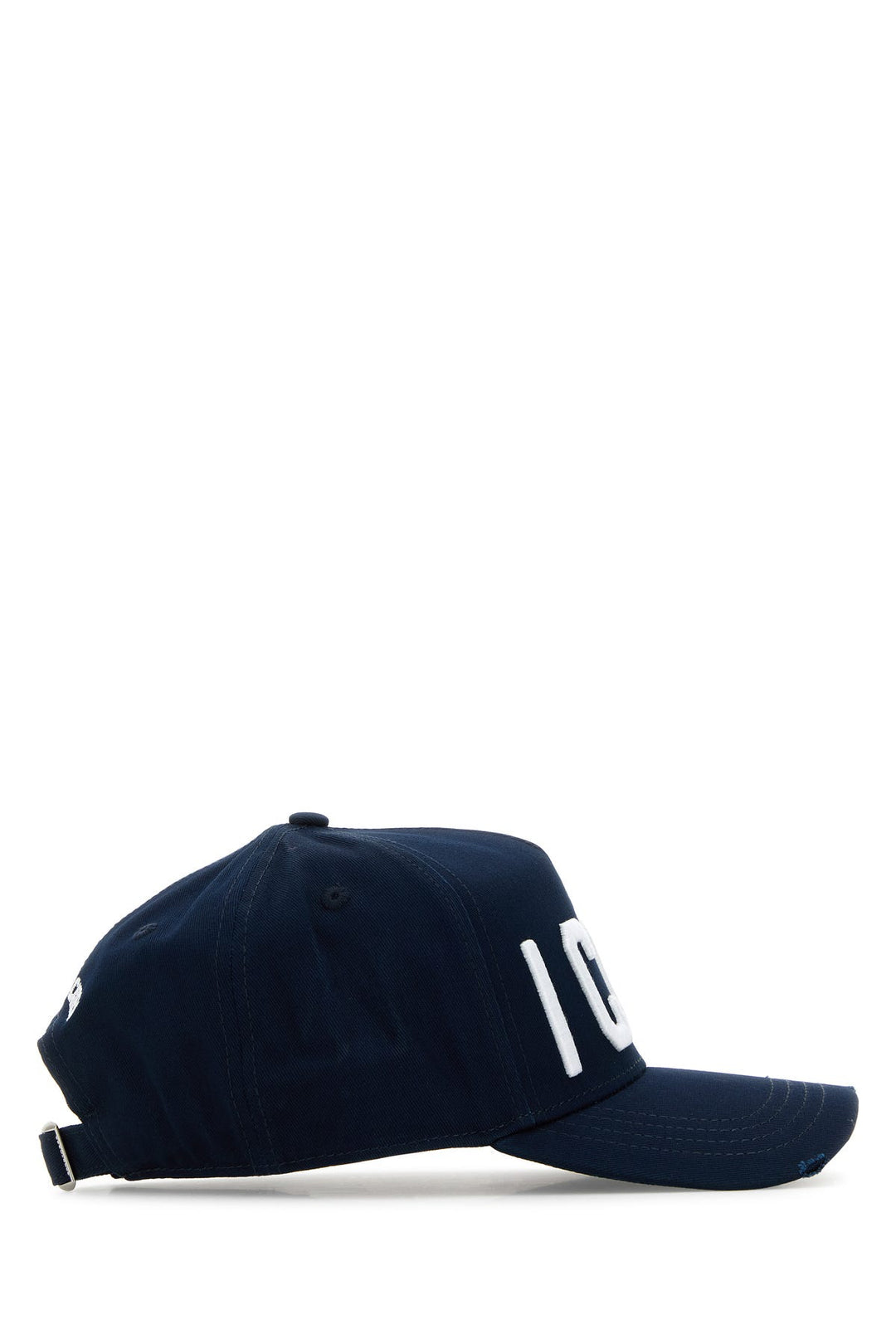 Navy blue gabardine baseball cap