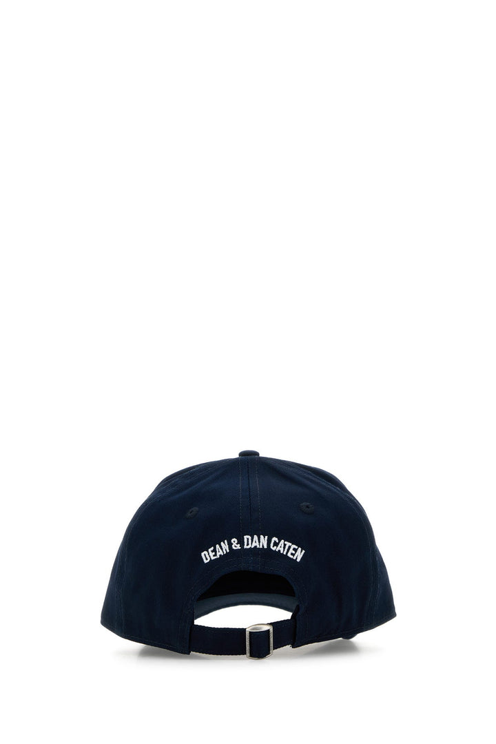 Navy blue gabardine baseball cap