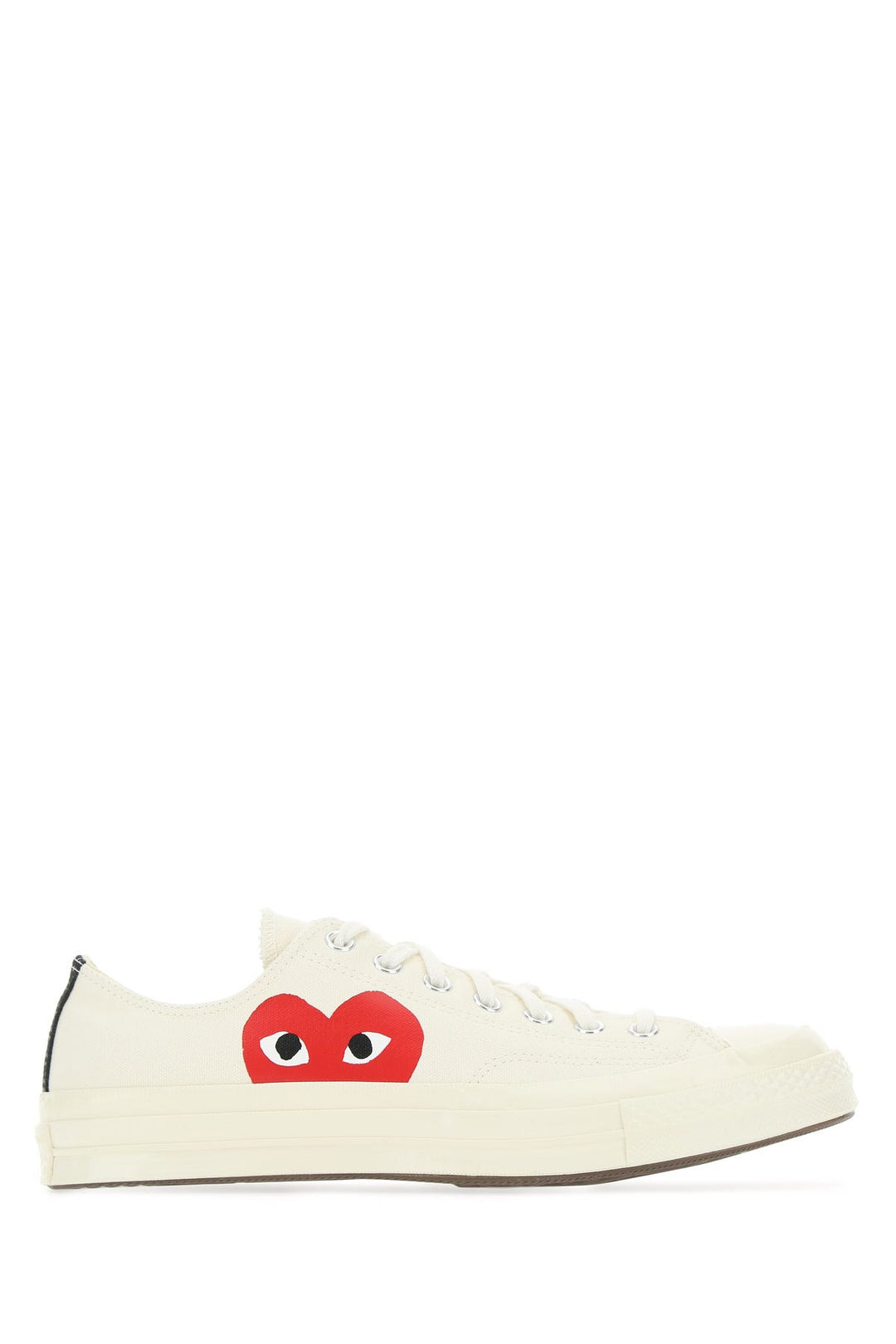 Ivory canvas Comme Des GarÃ§ons X Converse sneakers