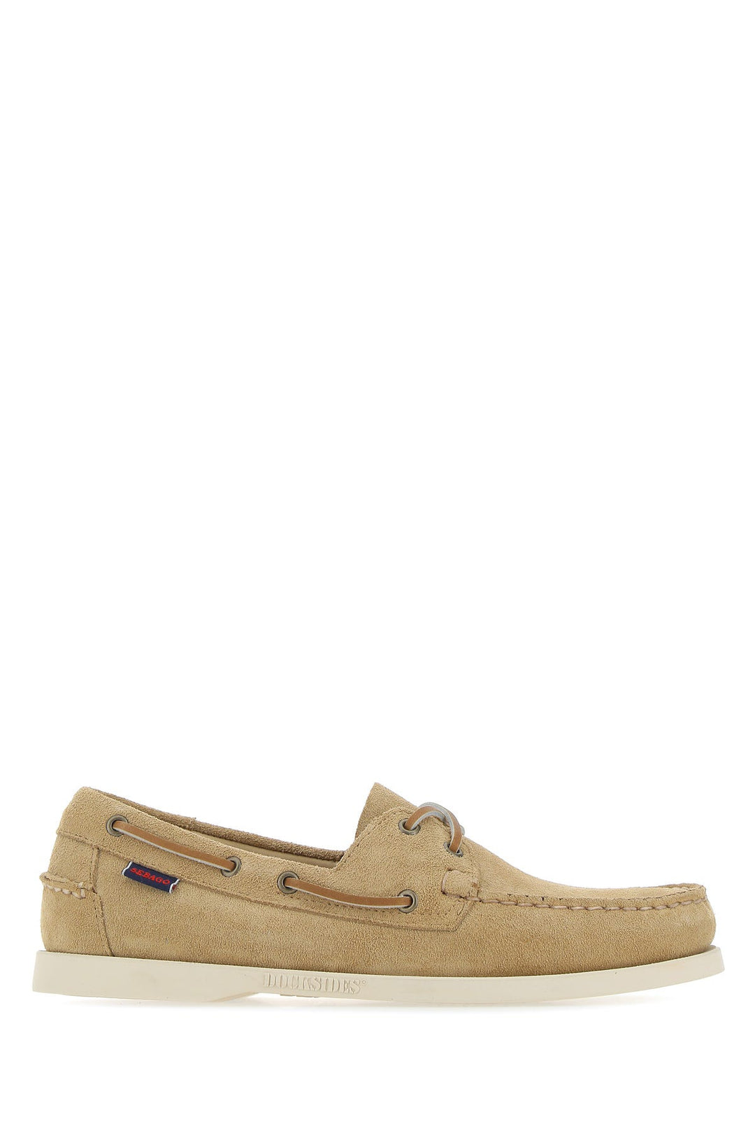 Beige suede Portland loafers