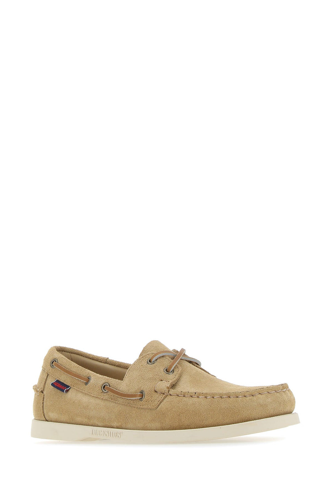 Beige suede Portland loafers