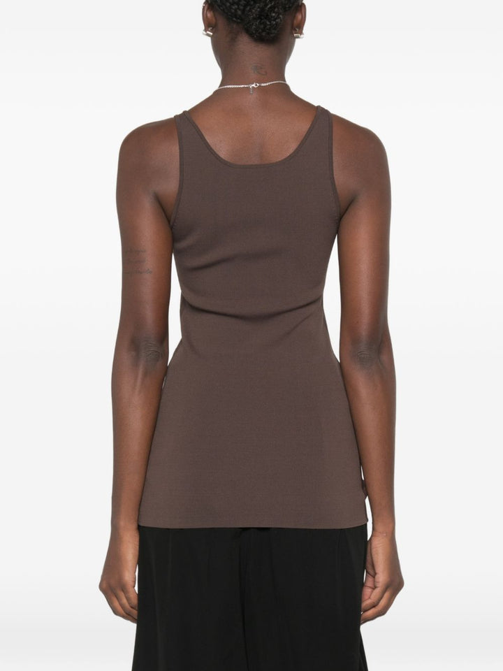 Toteme Pre Top - BROWN | 9d87943ab87dd3fe692bf37964255ca56782e07e