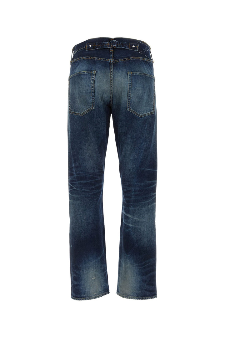 Dark blue denim jeans