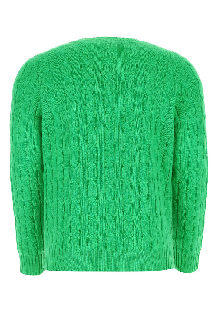 Grass green cashmere sweater