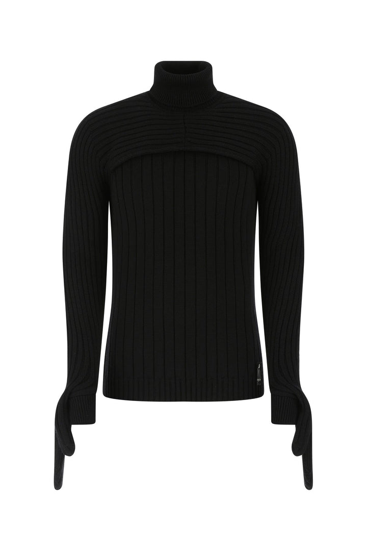 Black wool sweater