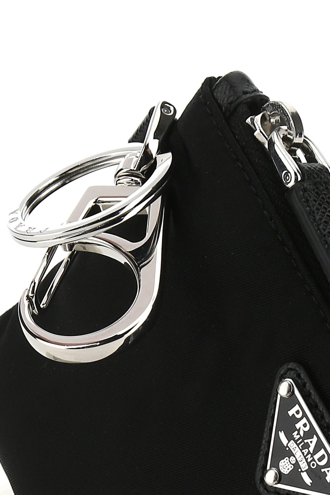 Black nylon key ring