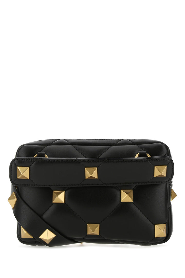 Black nappa leather Roman Stud handbag