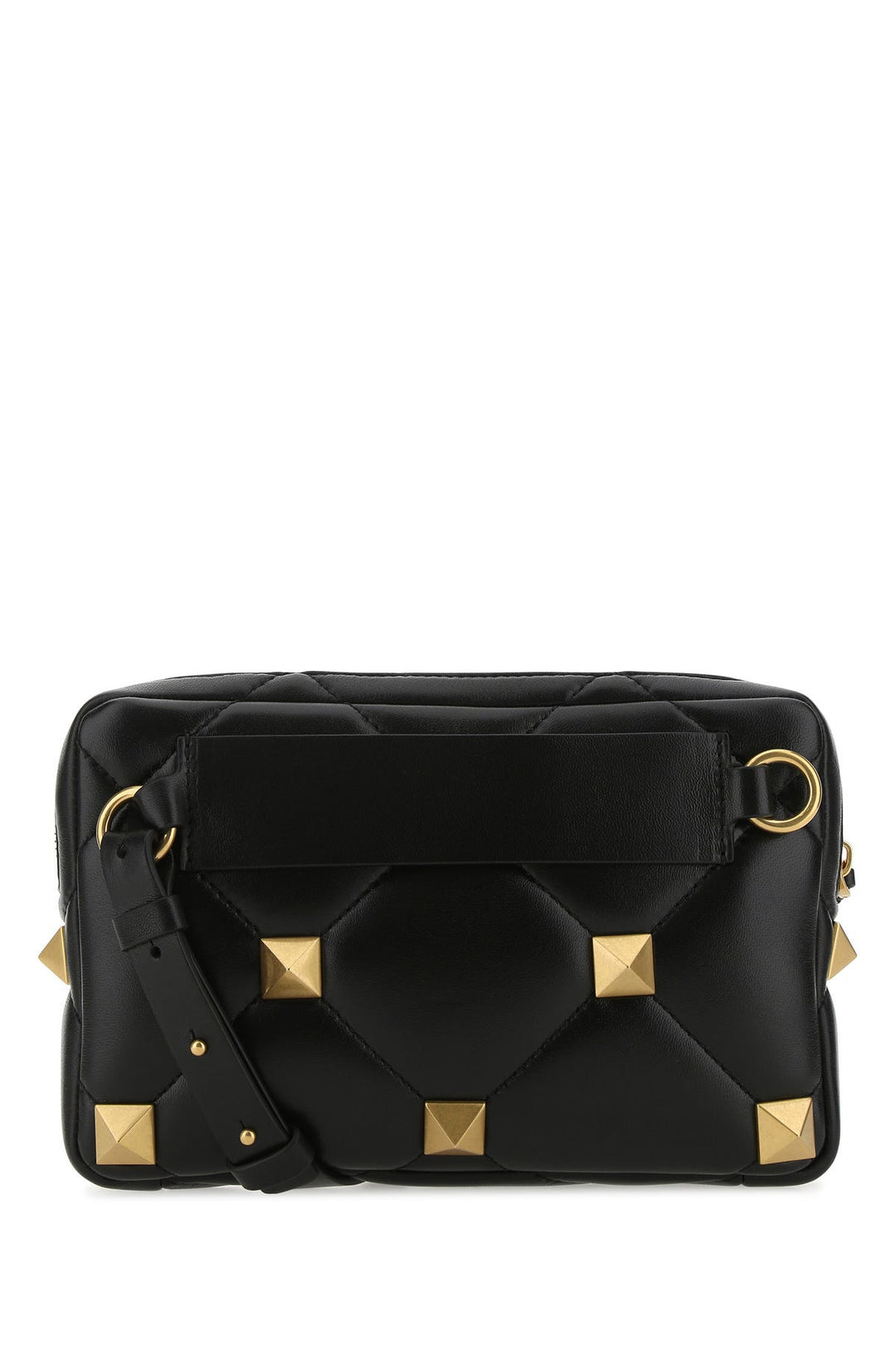 Black nappa leather Roman Stud handbag