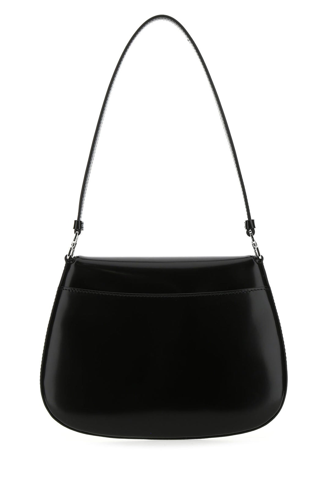 Black leather Cleo shoulder bag