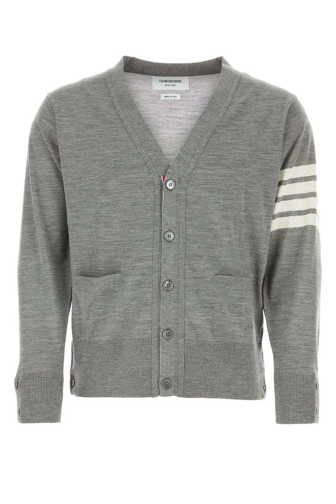 Grey wool cardigan