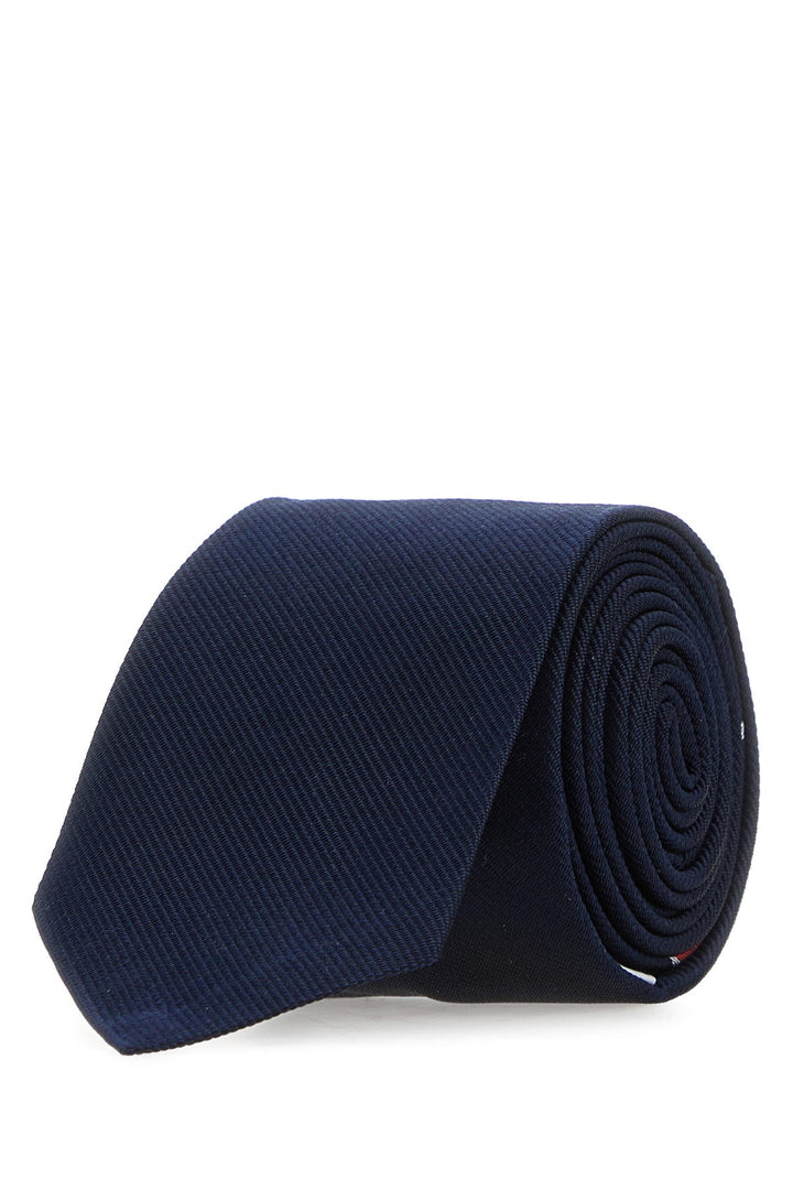 Midnight blue silk tie