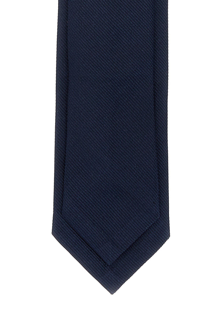 Midnight blue silk tie