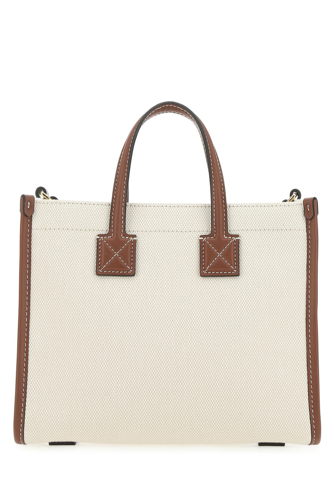 Two-tone canvas and leather mini Freya handbag