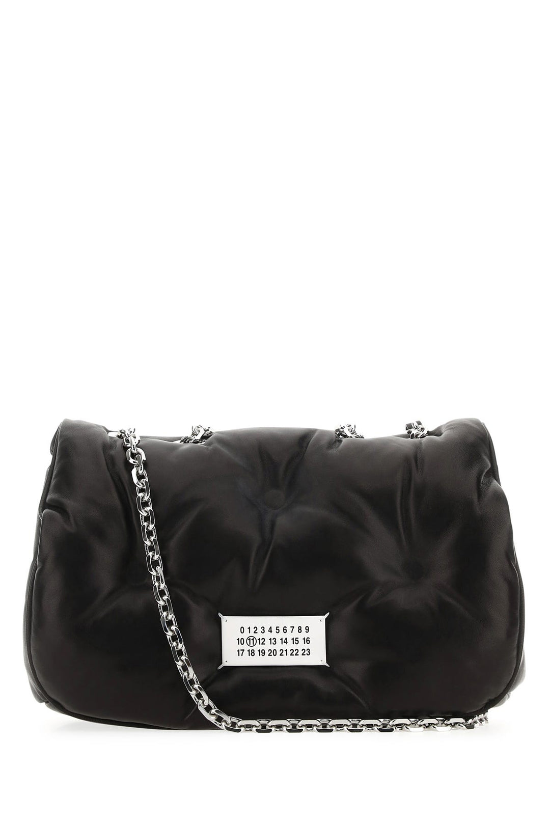 Black nappa leather medium Glam Slam shoulder bag