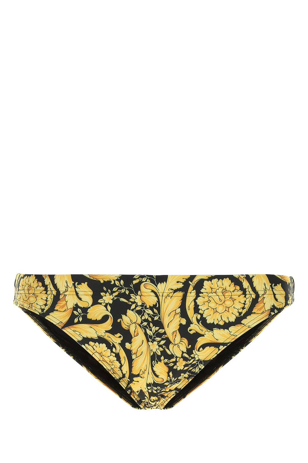 Printed stretch polyester slip brief