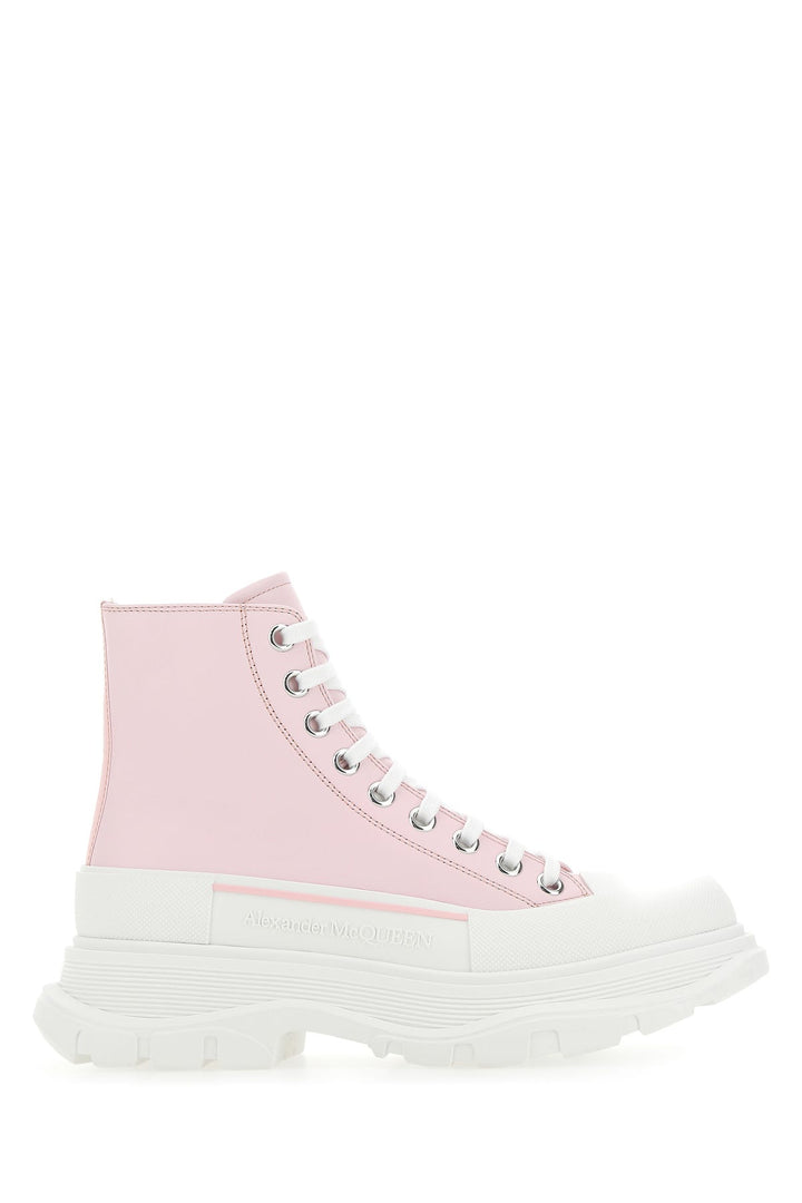 Pastel pink leather Tread Slick sneakers