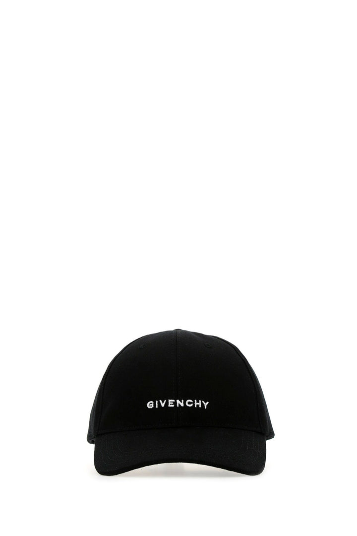 Black cotton baseball cap