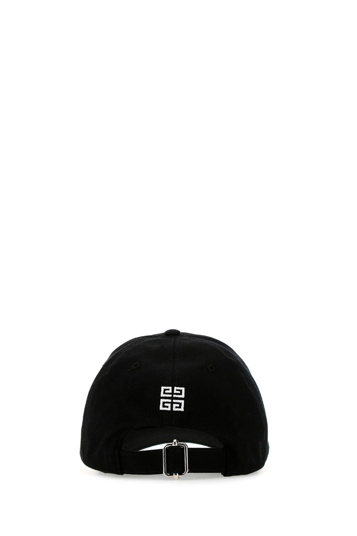 Black cotton baseball cap