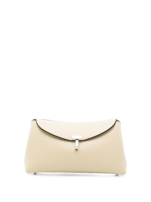 T-Lock Mini Leather Clutch