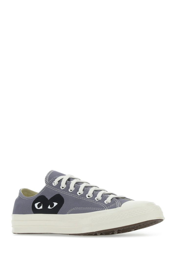 Dark grey canvas Comme Des GarÃ§ons X Converse sneakers