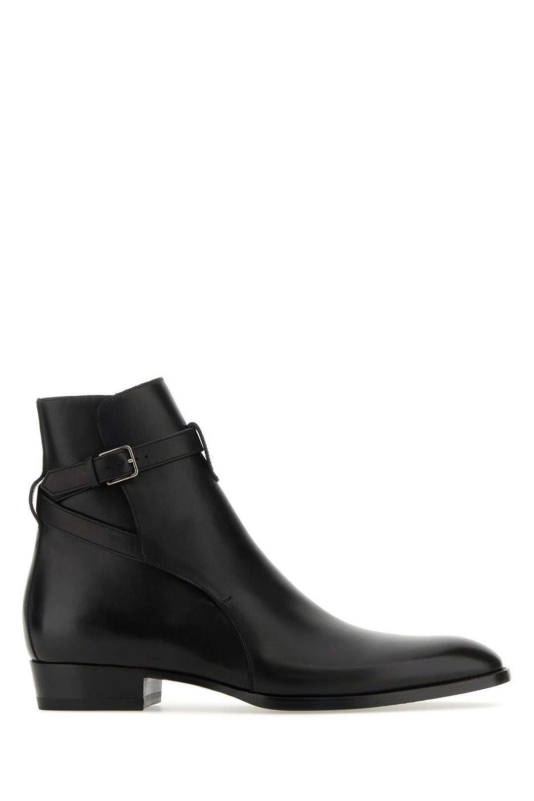 Black leather Wyatt 30 ankle boots