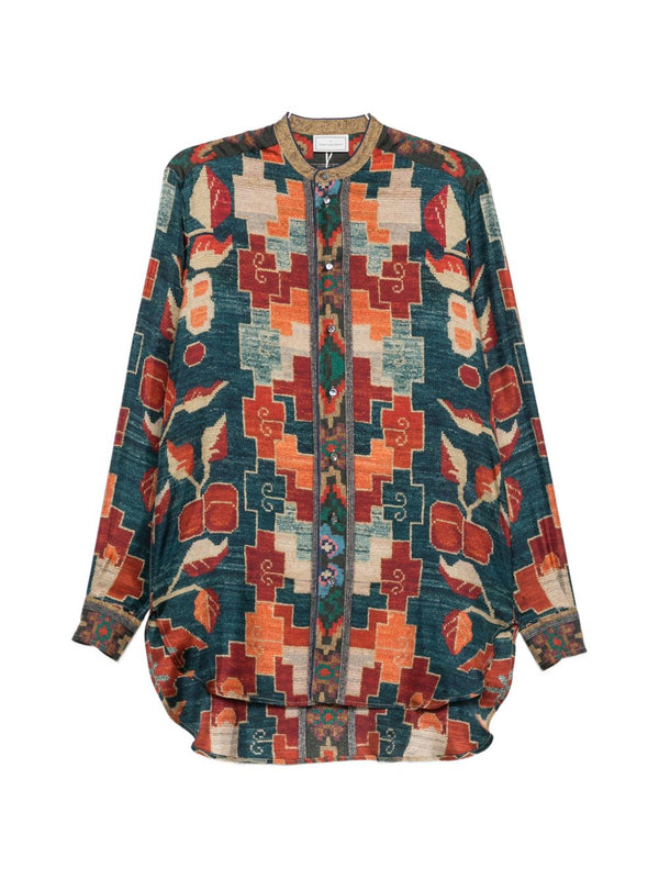 Printed Silk Shirt
