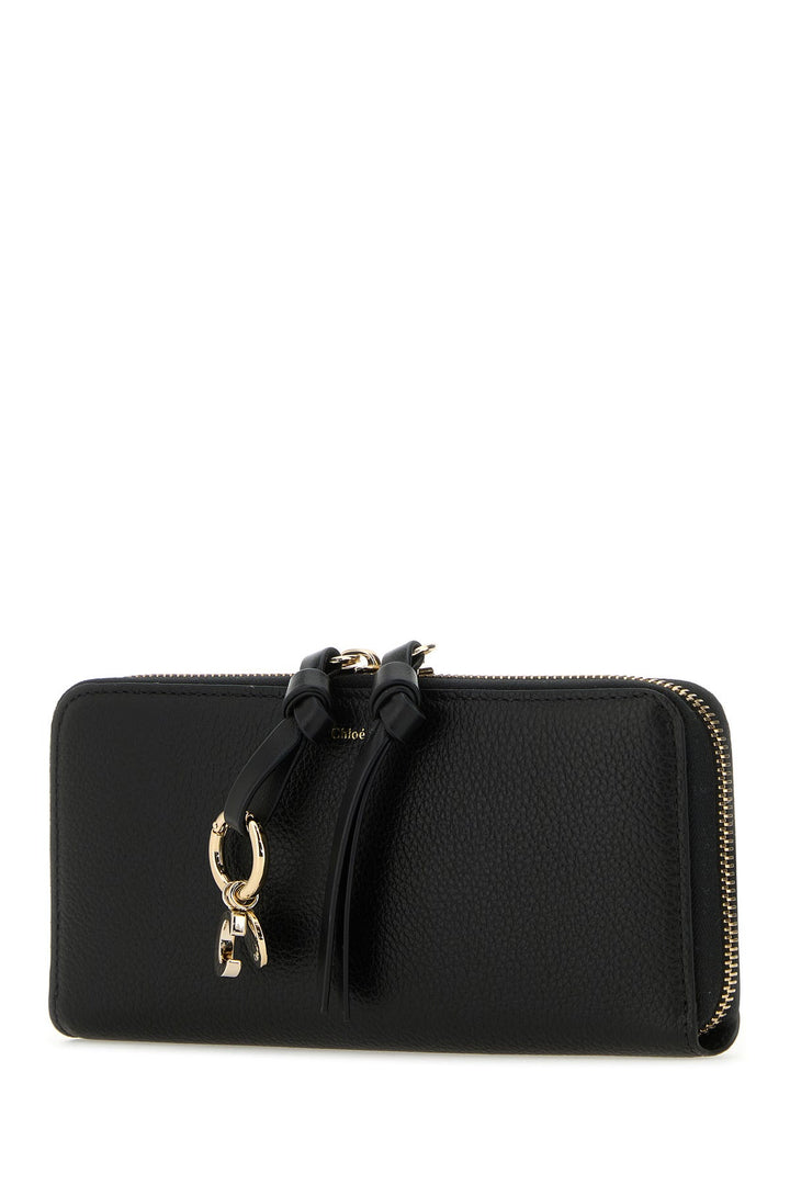 Black leather wallet