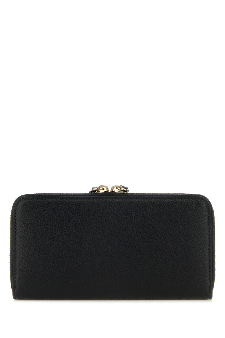 Black leather wallet