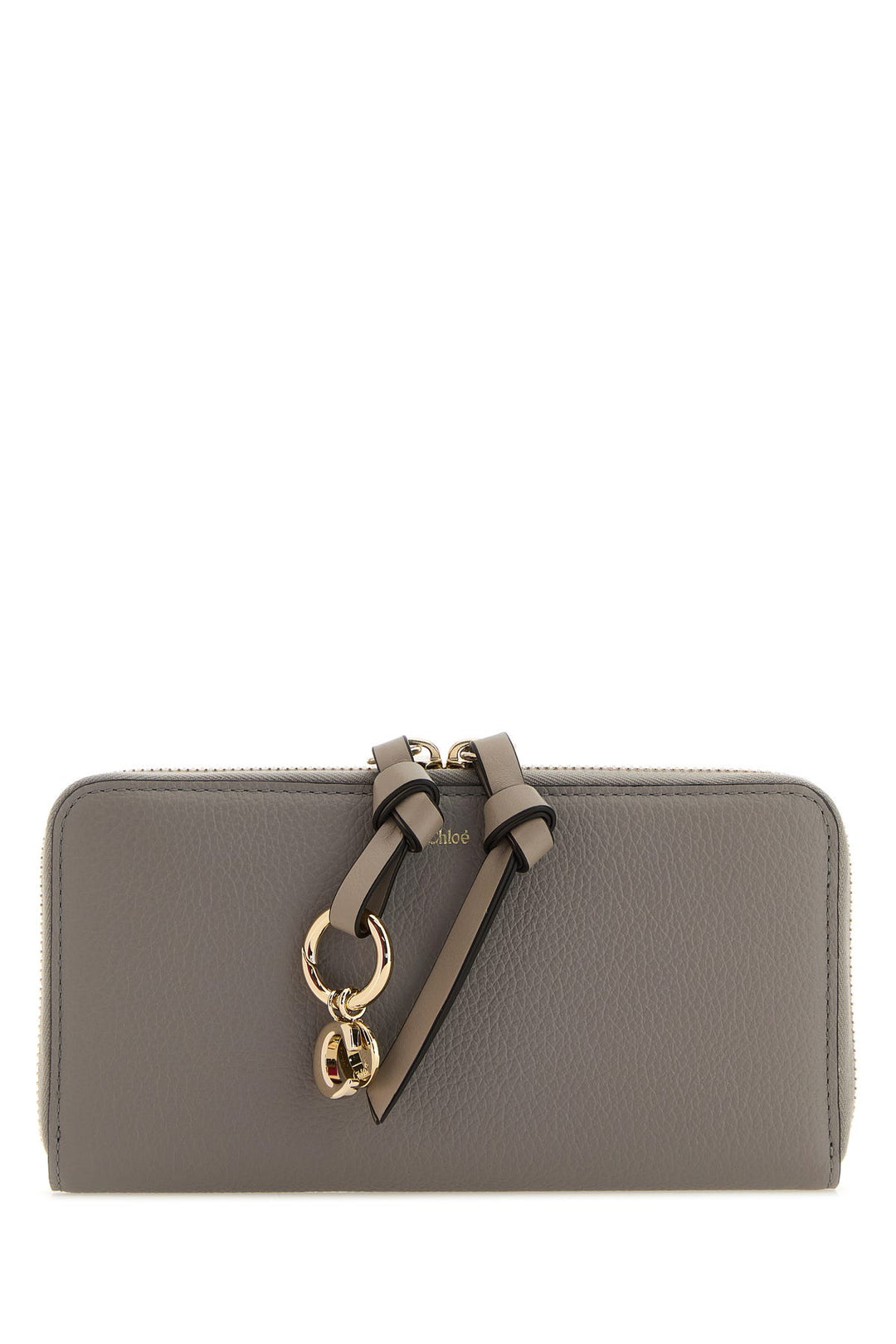 Dove grey leather wallet