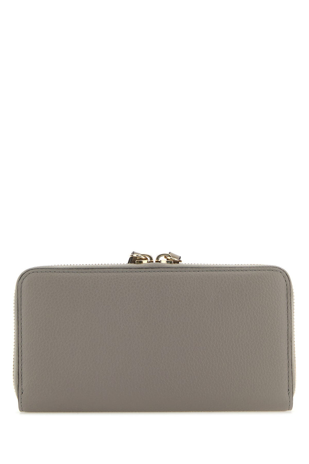 Dove grey leather wallet