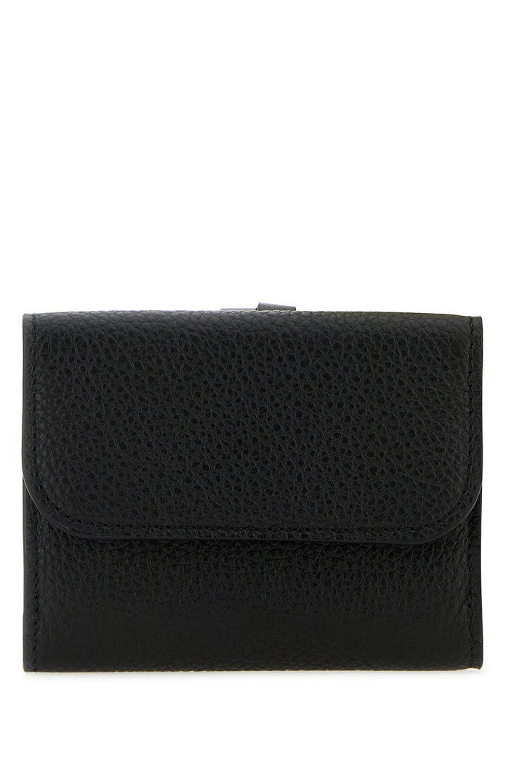 Black leather Alphabet wallet