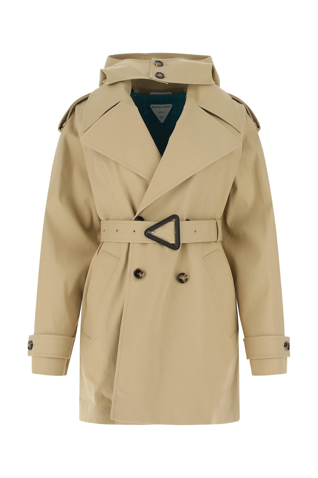 Cappuccino stretch cotton trench coat