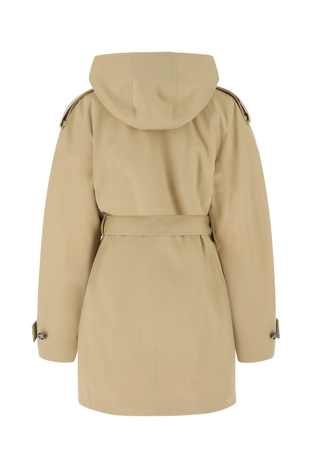 Cappuccino stretch cotton trench coat