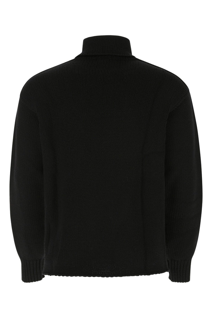 Black wool blend sweater