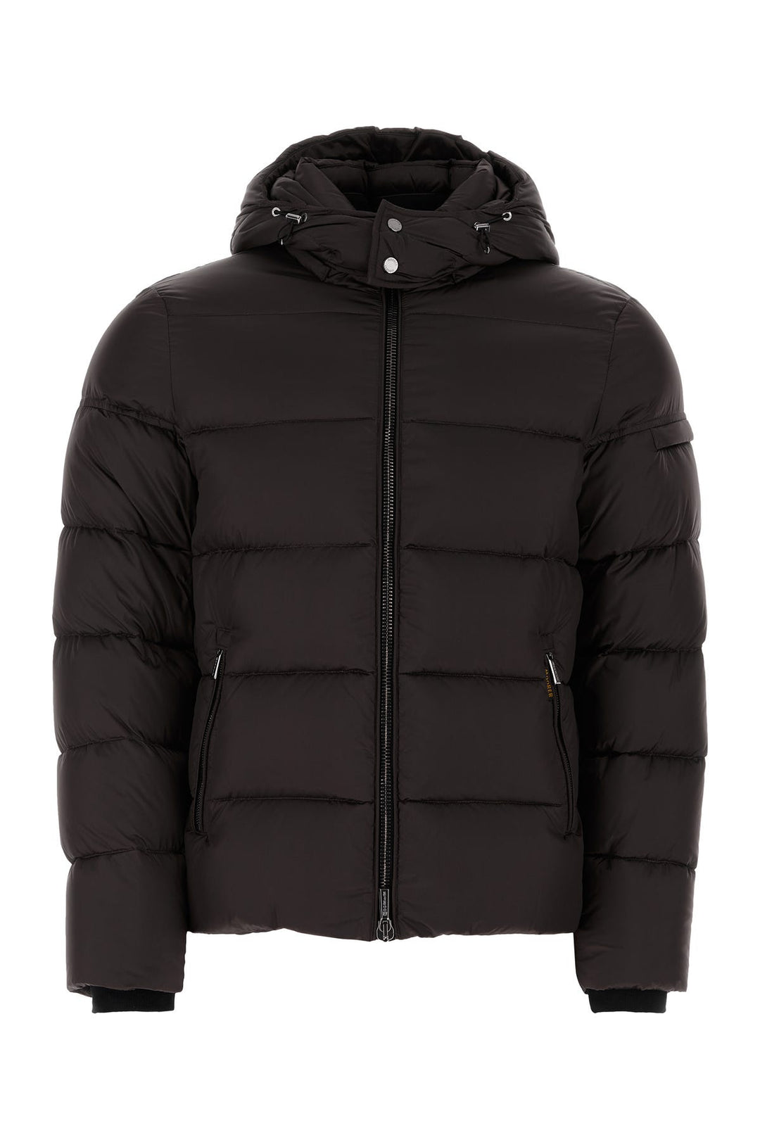 Black nylon Brett down jacket