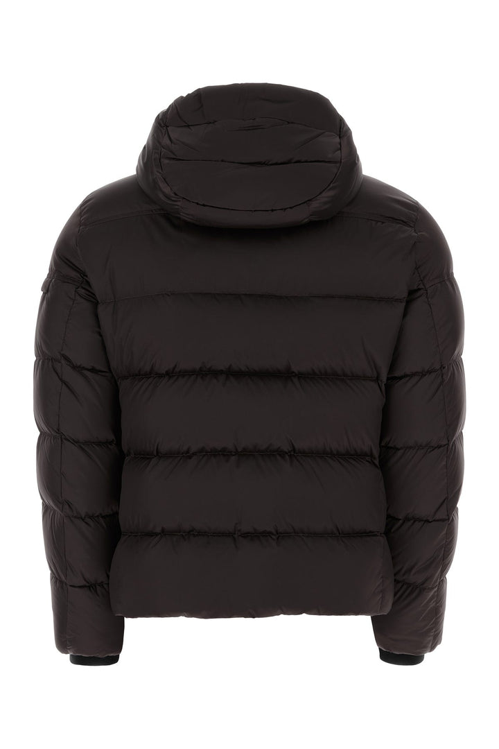 Black nylon Brett down jacket