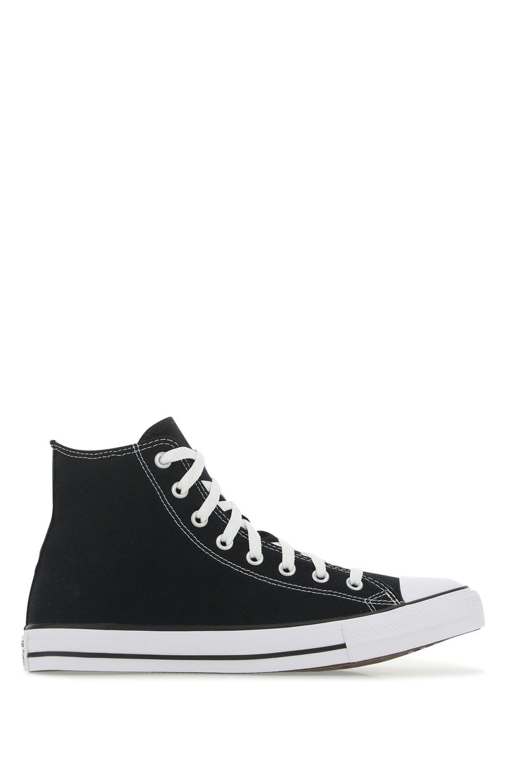 Black canvas Chuck Taylor HI sneakers