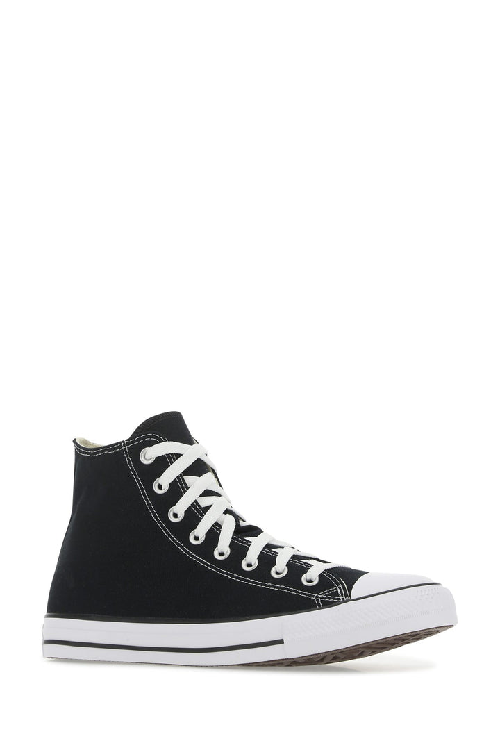 Black canvas Chuck Taylor HI sneakers