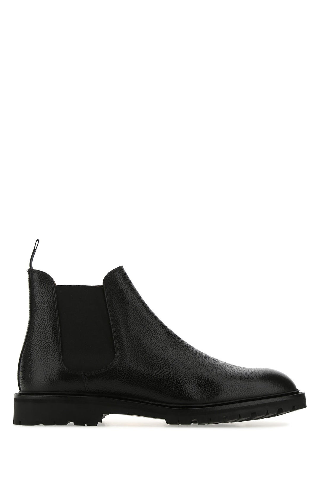 Black leather Chelsea 11 ankle boots