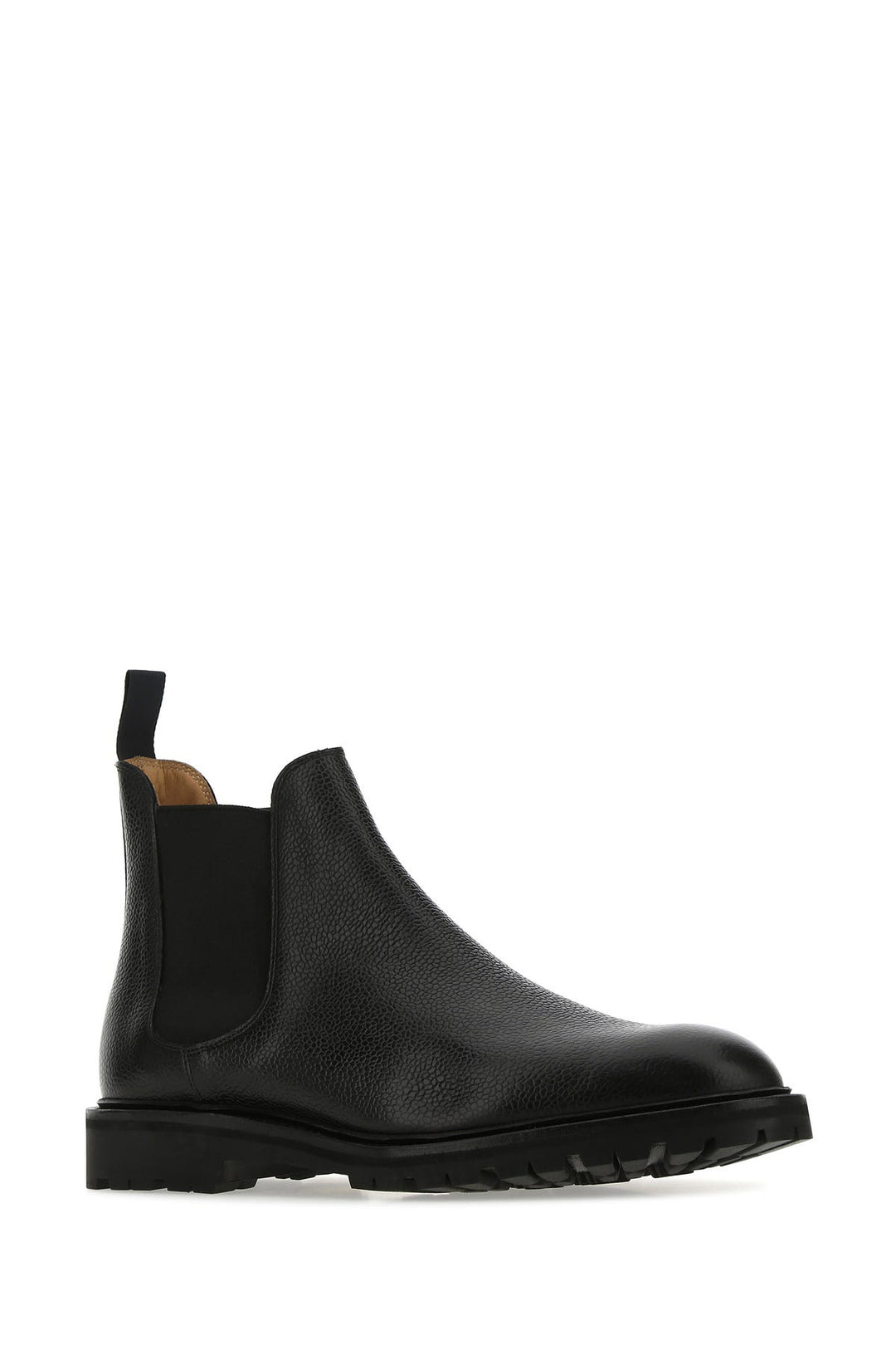 Black leather Chelsea 11 ankle boots