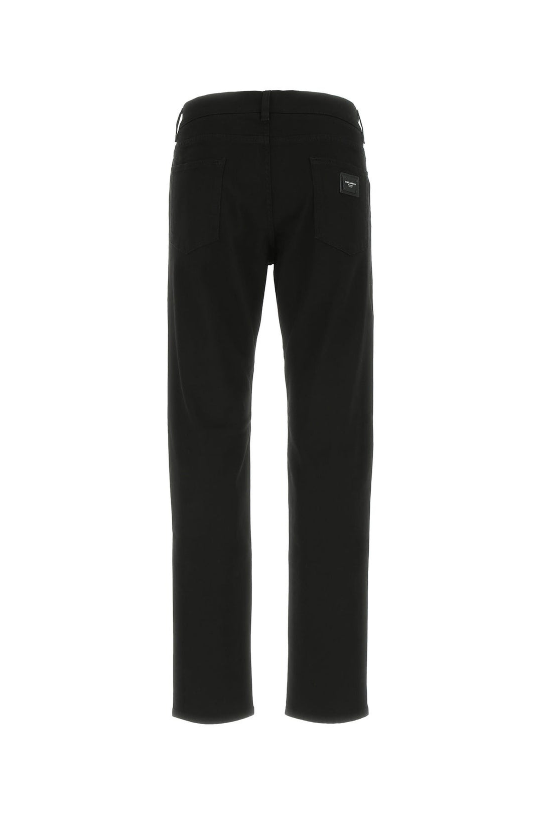 Black stretch cotton pant