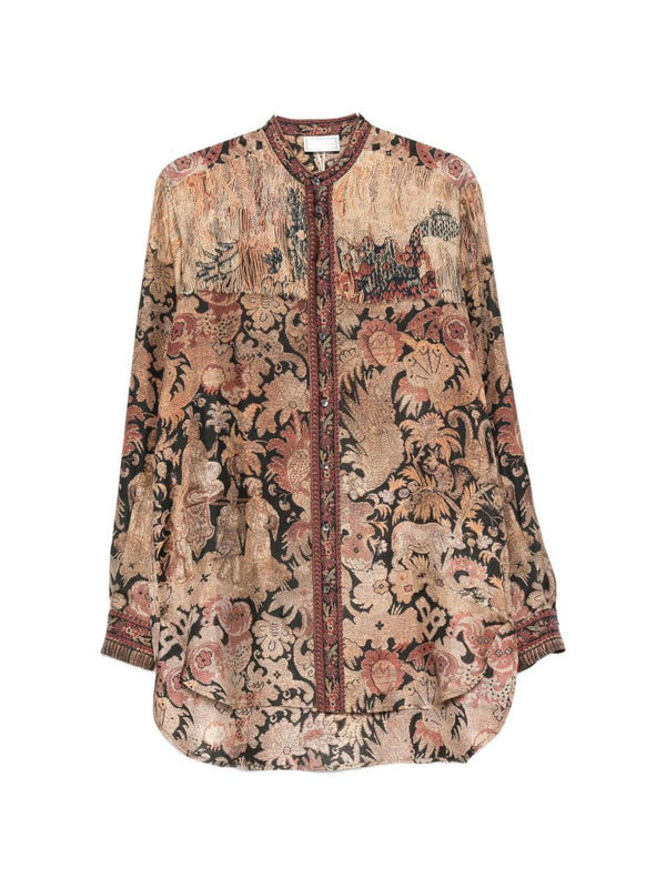 Printed Silk Shirt