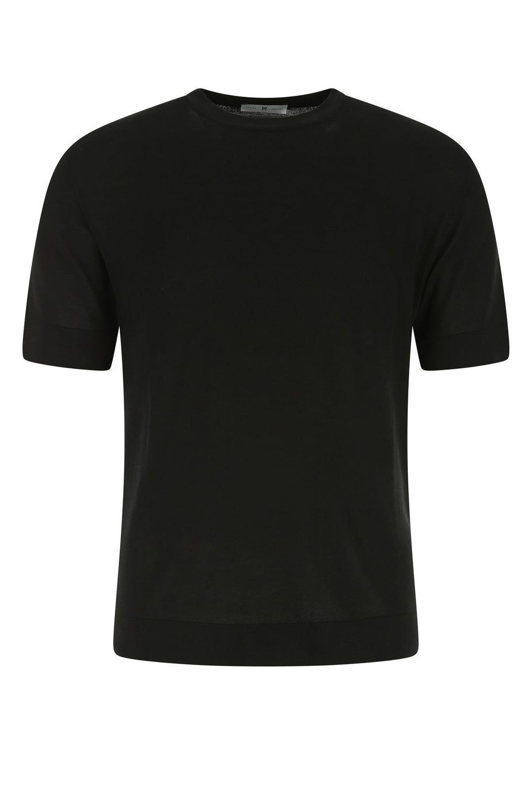 Black cotton blend t-shirt