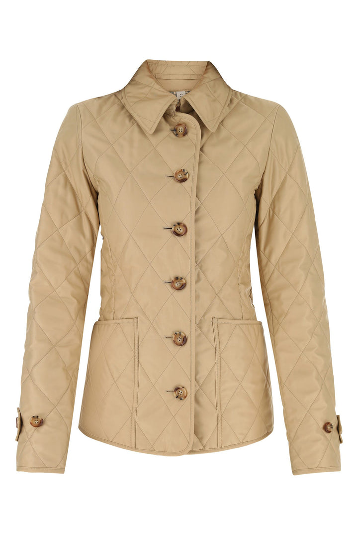 Beige polyester jacket