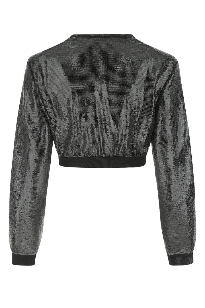 Black sequins cardigan