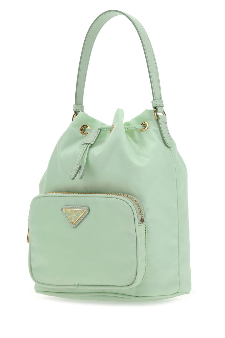 Pastel green Re-nylon bucket bag