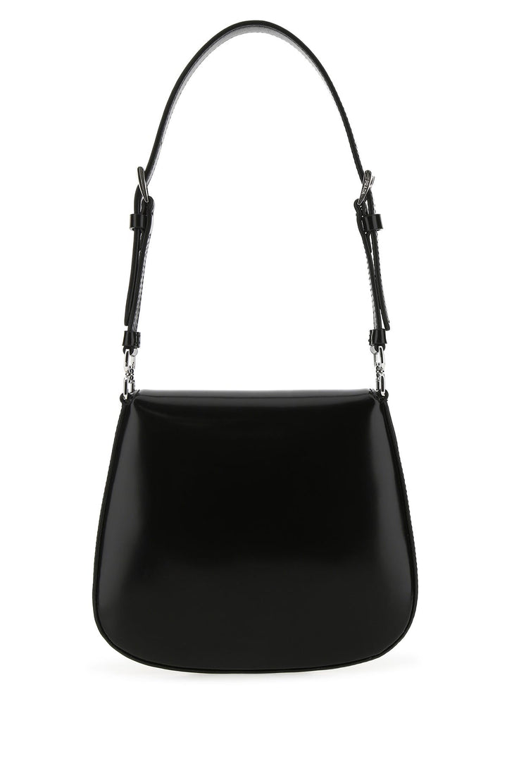 Black leather mini Cleo handbag